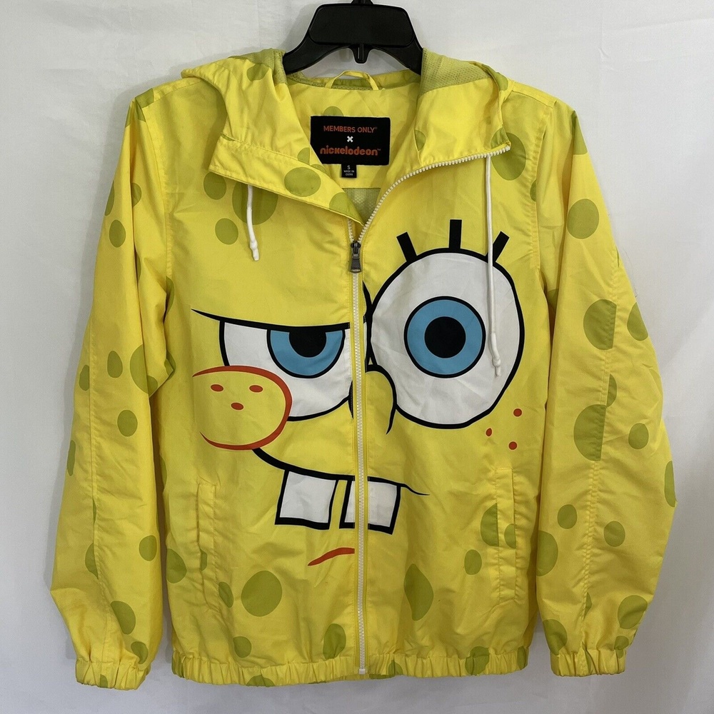 Men’s Members Only x Nickelodeon Spongebob Jacket Size SMALL - Picture 2 of 9